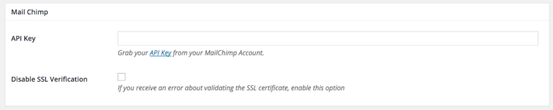 Mailchimp API Key