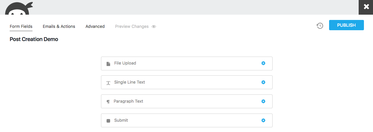 user submitted posts example form