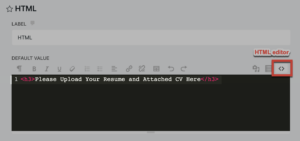 Add a headline to your form with the Ninja Forms HTML field