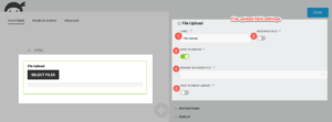 File Upload field settings