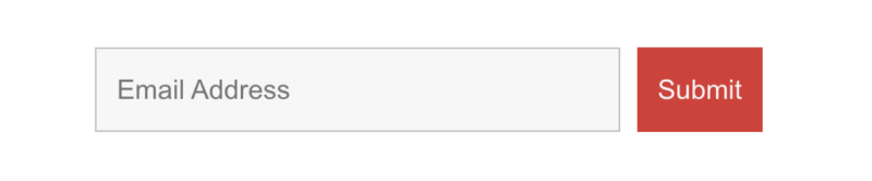 Red Submit button for horizontal WordPress form