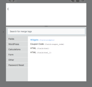 ninja forms 3.1 new merge tag modal window