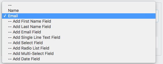 unique field restriction options