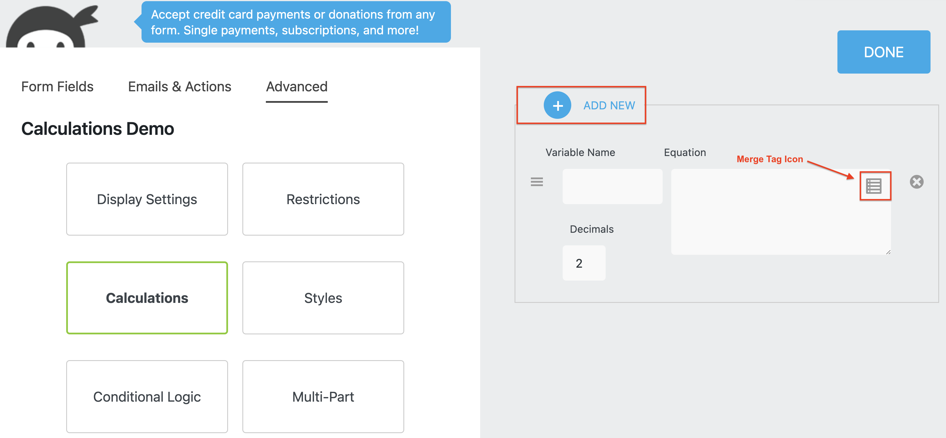calculations wordpress