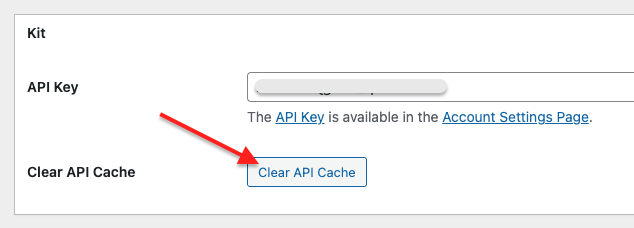 clearning Kit API cache