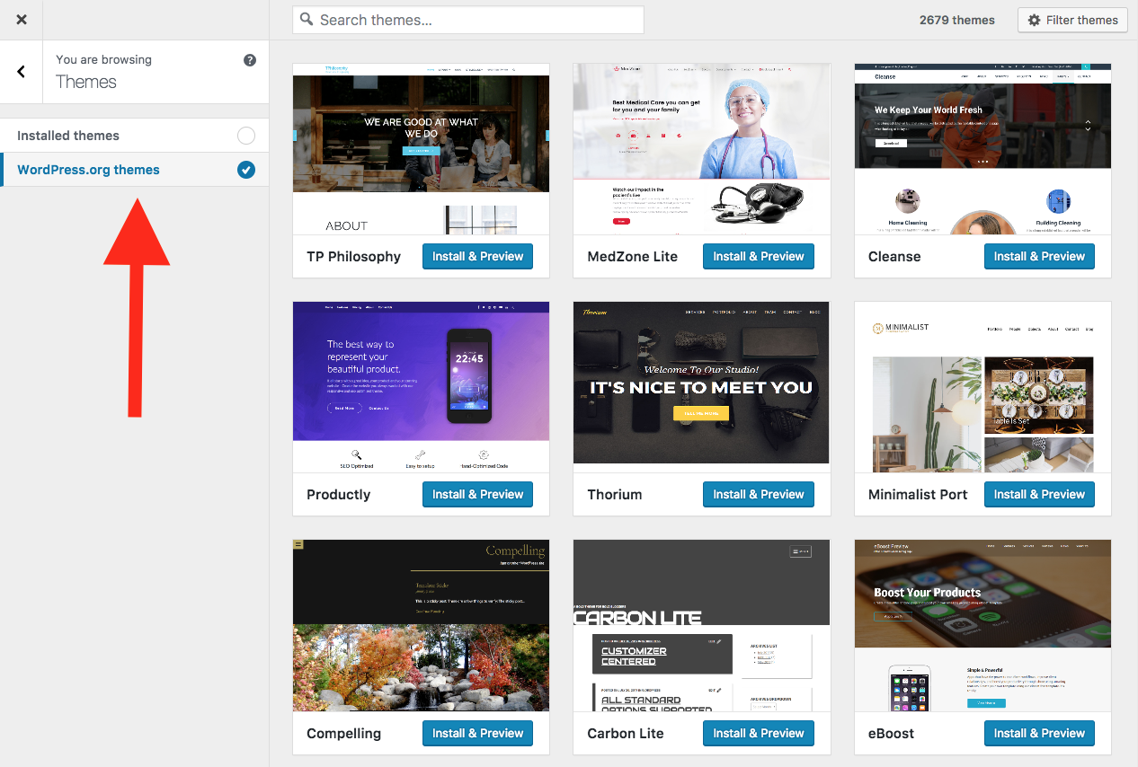 wordpress 4.9 new theme customizer interface