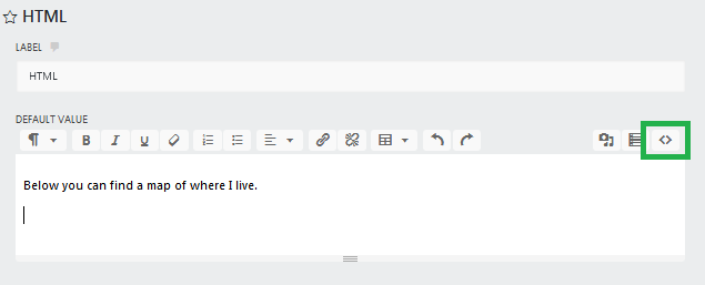 ninja forms html field code window icon
