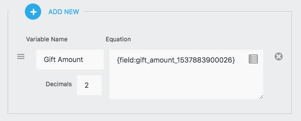 calculation used to accept donations with wordpress