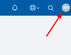 image of help scout account screen with user image highlighted in top right