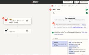 Ninja Forms Zapier trigger app