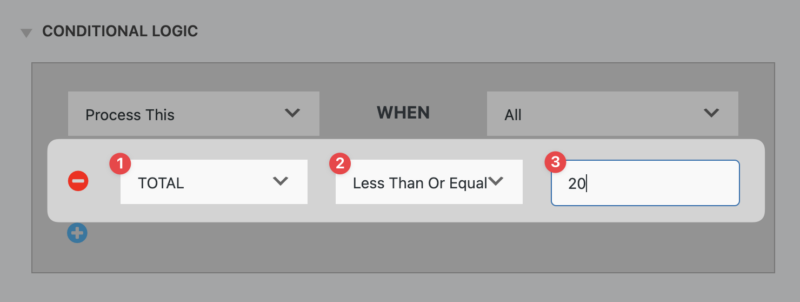 Applying Conditional Logic to the form actions