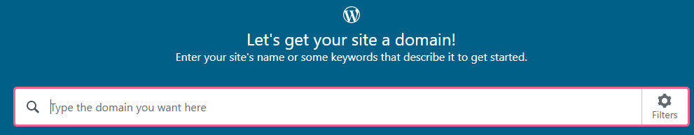choosing a website title or a domain name on wordpress.com