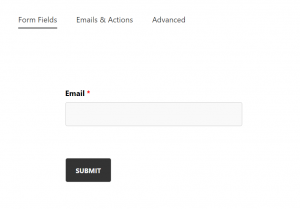 email field and the submit button in ninja forms