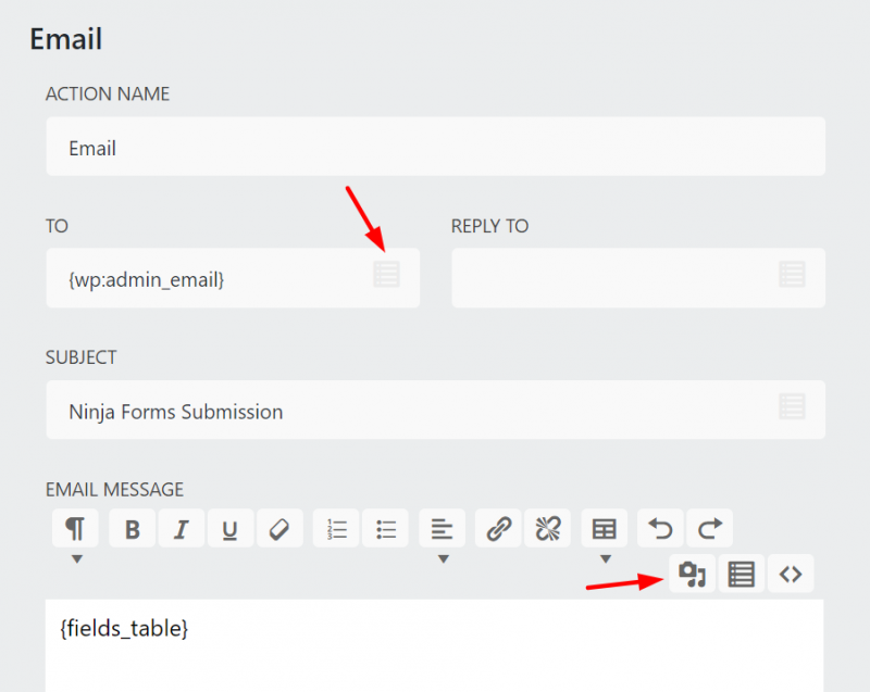 default email settings