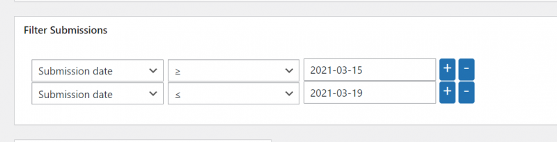 two submission date conditions