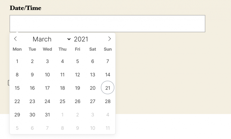 Date/Time Picker