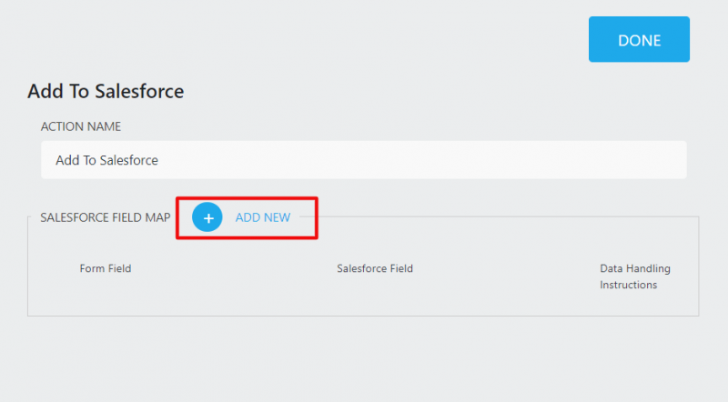 add new mapping fields from ninja forms to salesforce