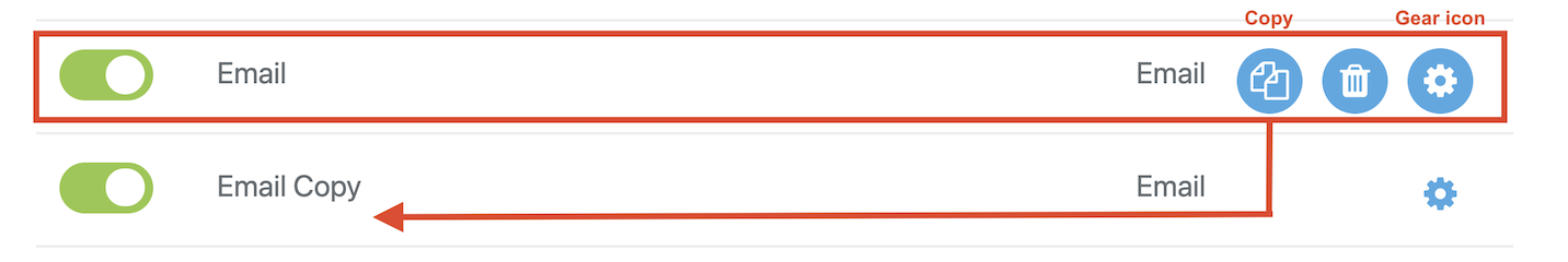 duplicate form action in wordpress