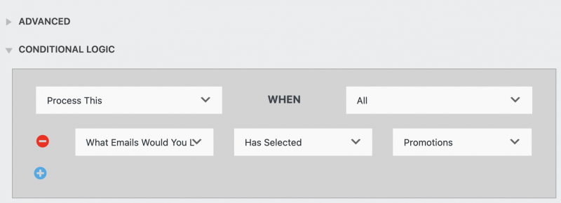 Conditional Logic Action