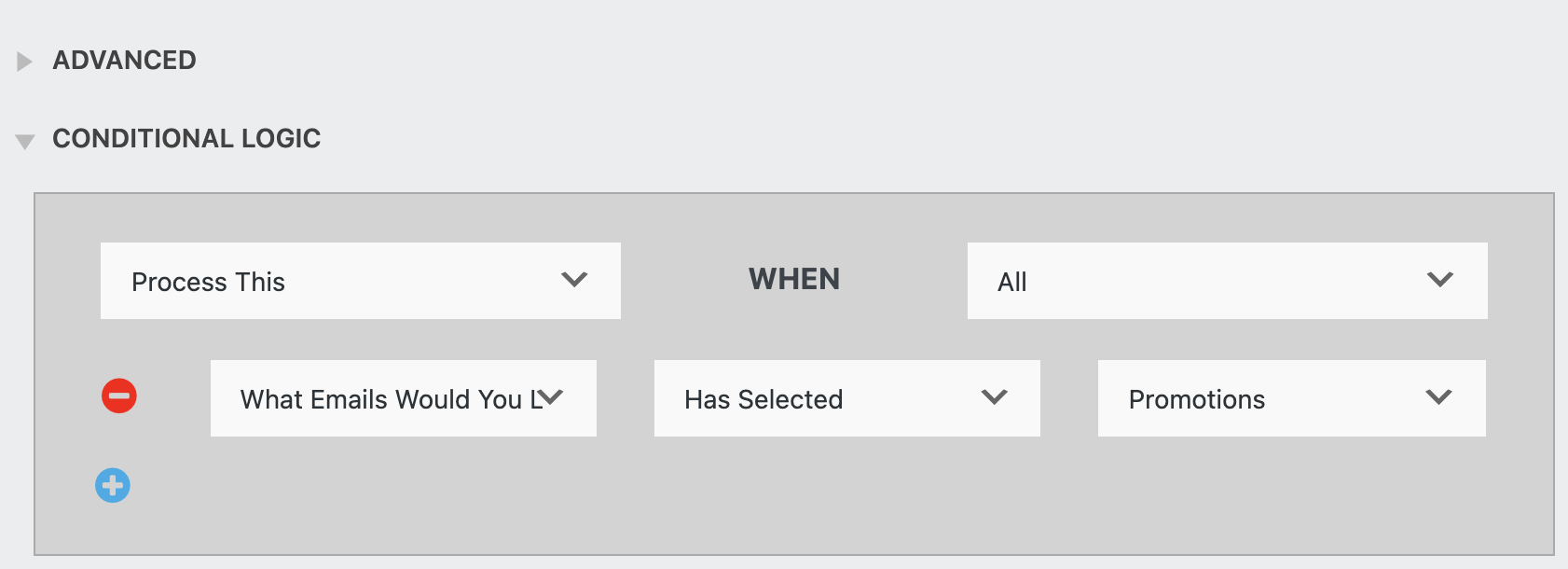 Conditional Logic Action