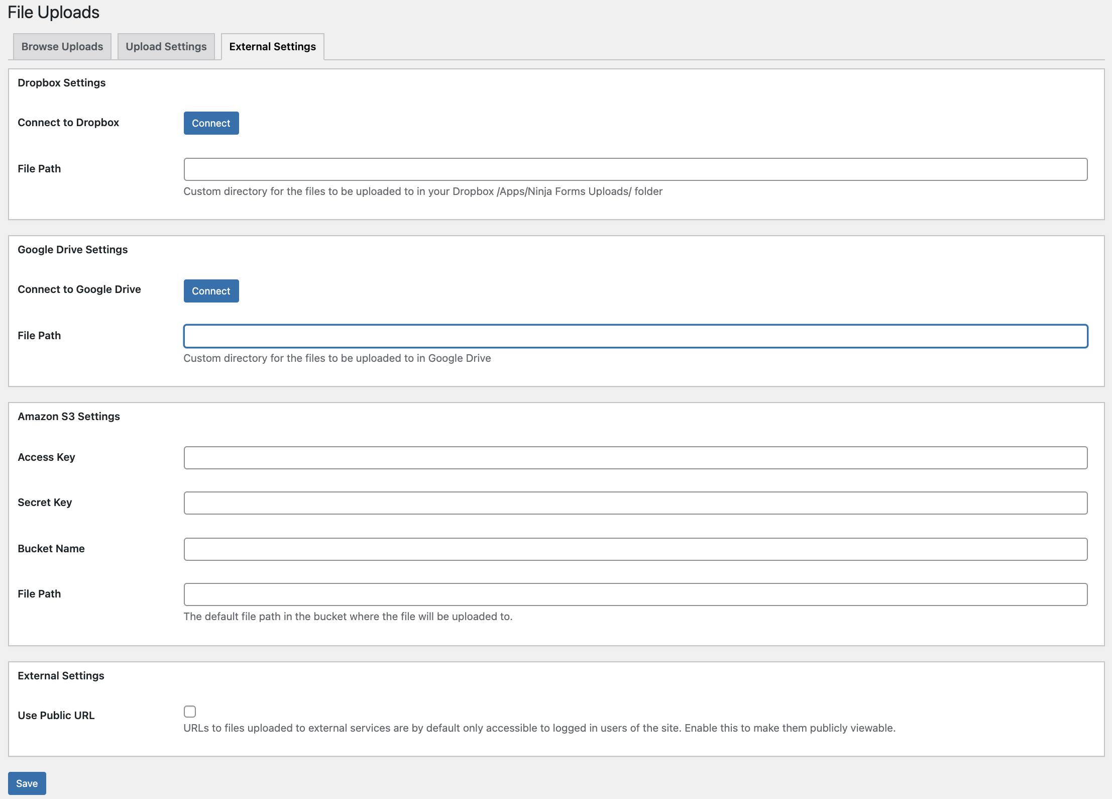 External Storage Service