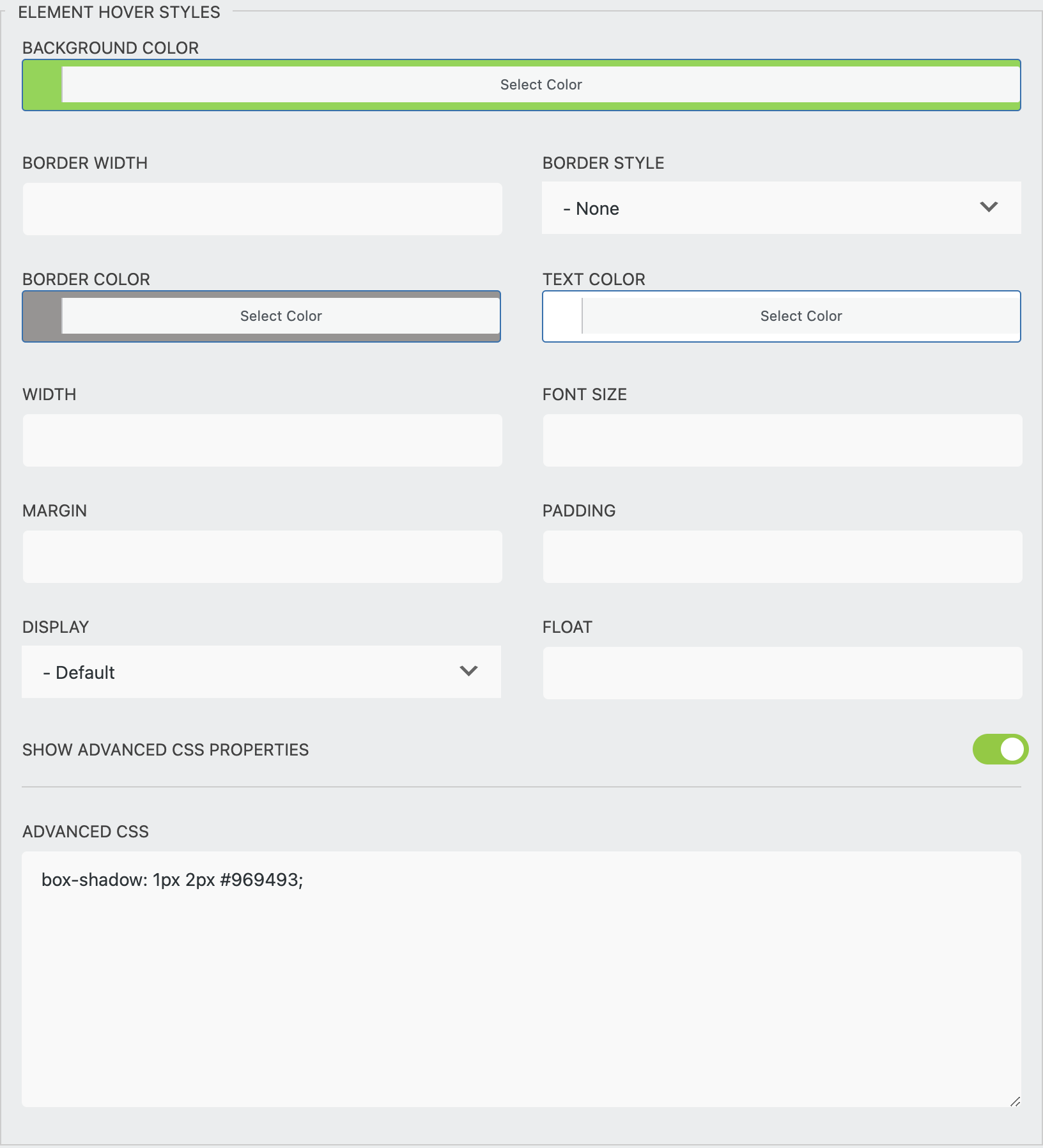 Styling Submit button hover