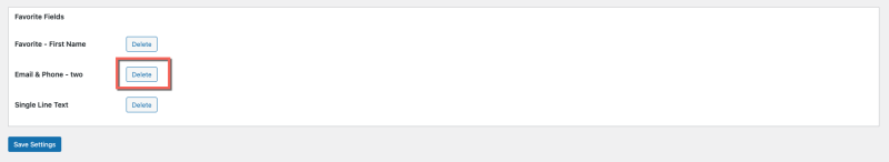 How to Delete your favorite reusable field
