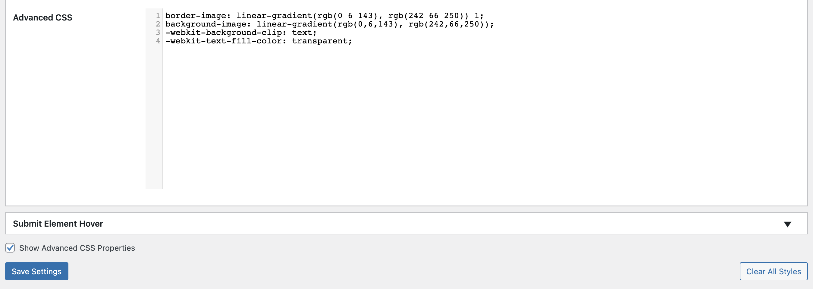 gradient submit button css
