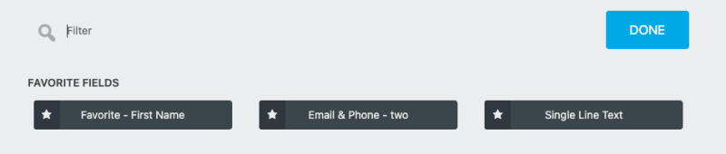 Adding your Favorite reusable field category