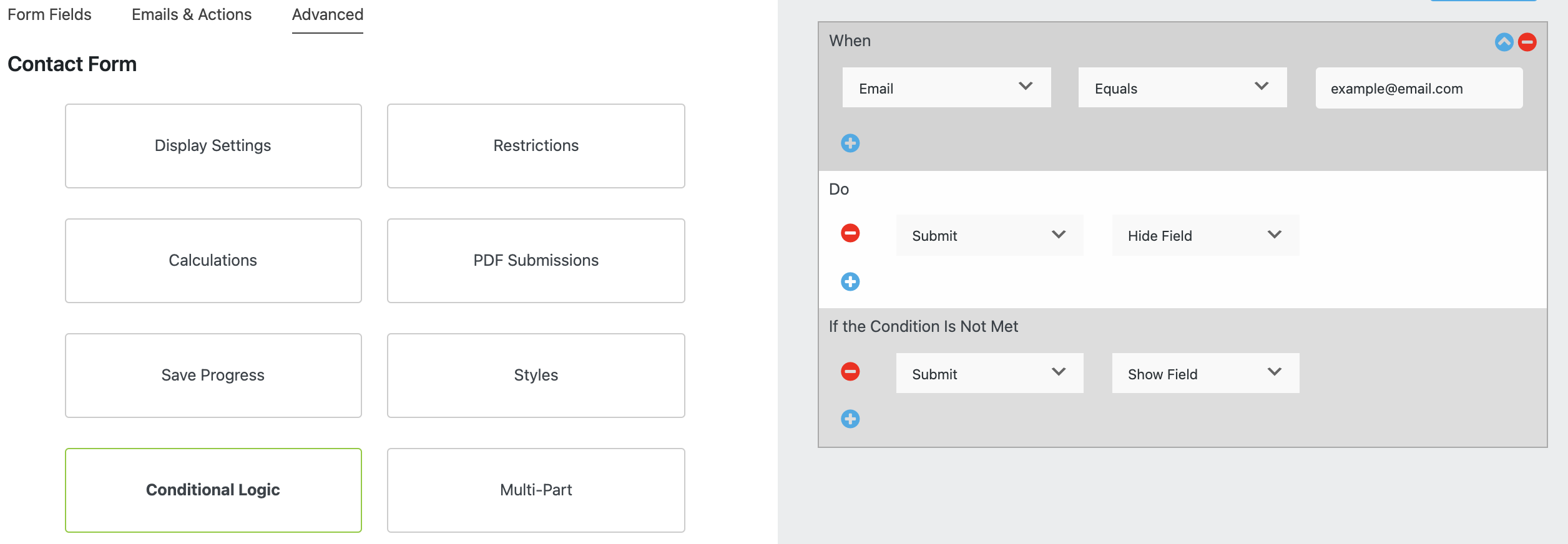 blocking specific email address