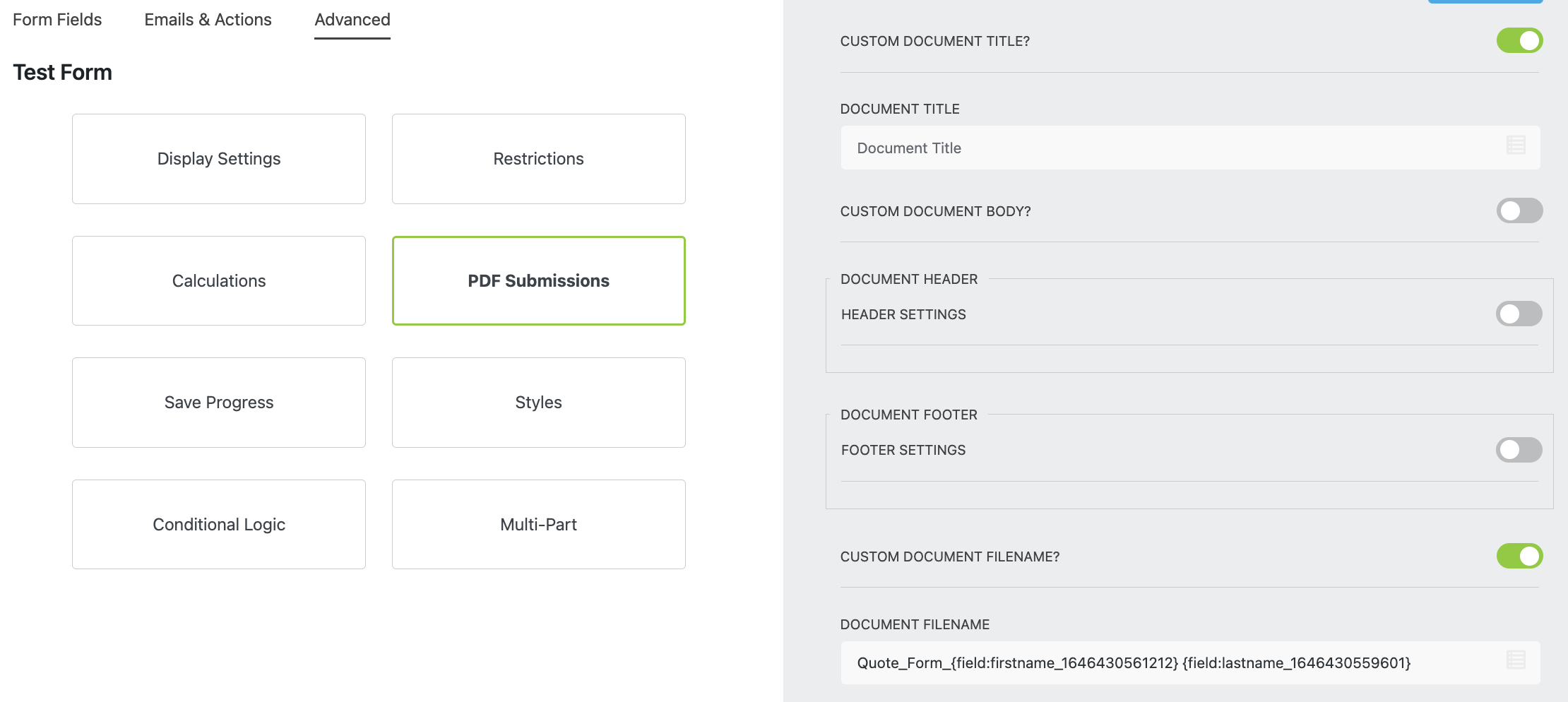 renaming document title in pdf