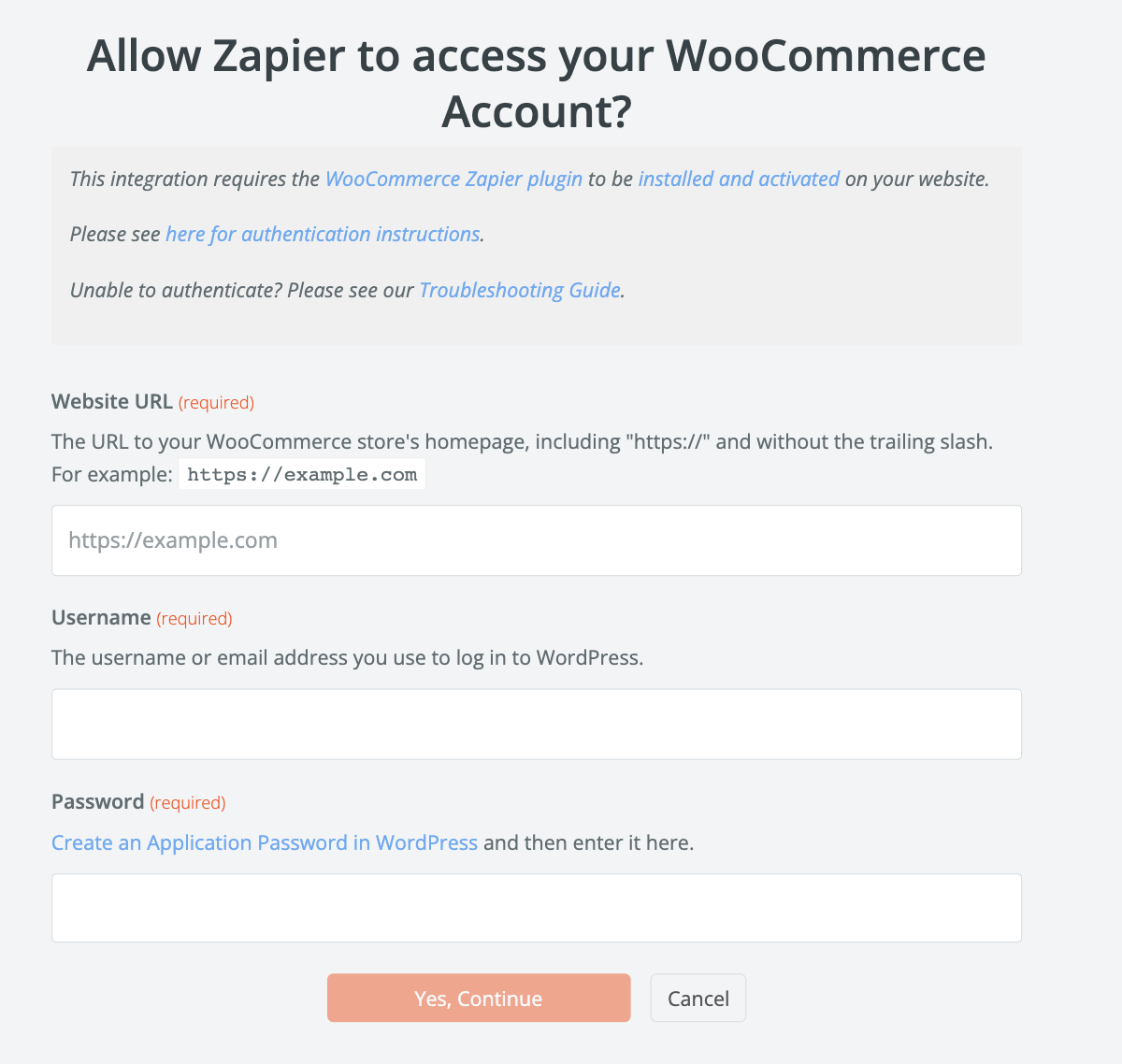 connecting Ninja Forms to WooCommerce with Zapier