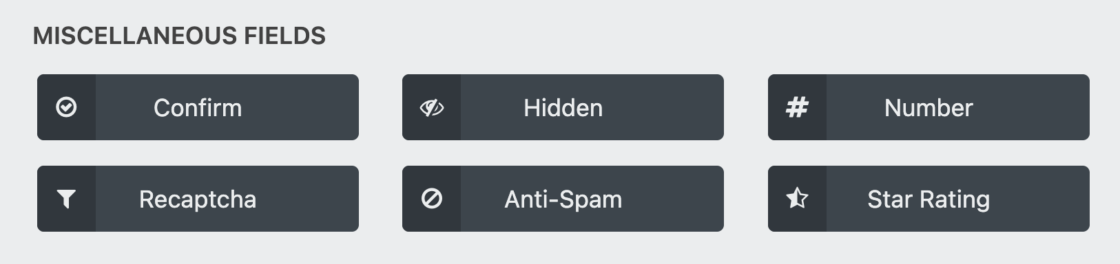 Miscellaneous Fields