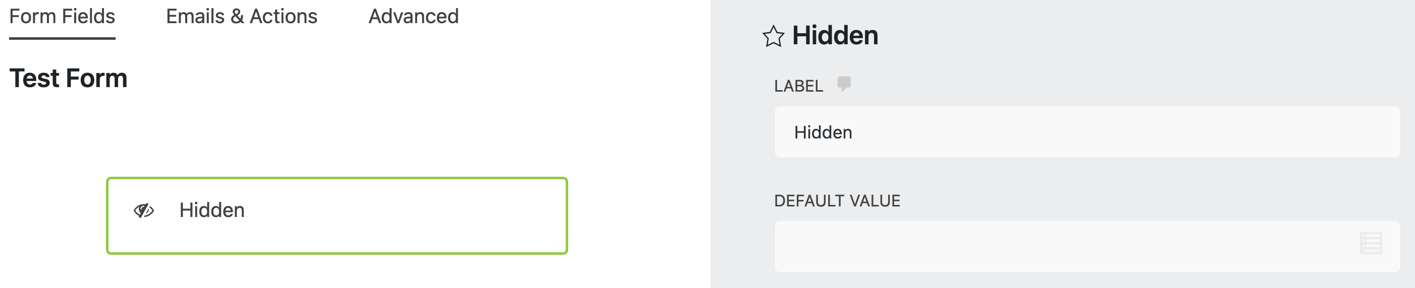 Hidden Field in WordPress