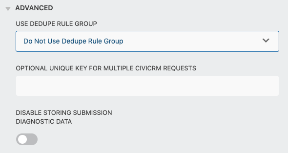 civicrm advanced settings