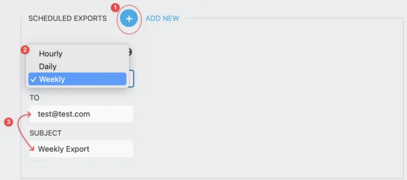 scheduled submissions export in wordpress