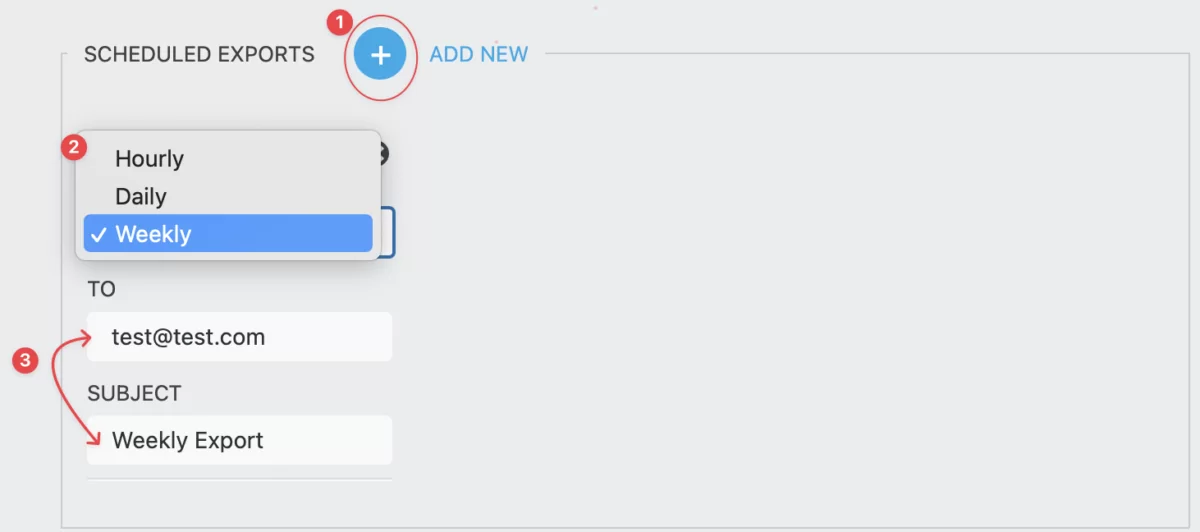 scheduled submissions export in wordpress