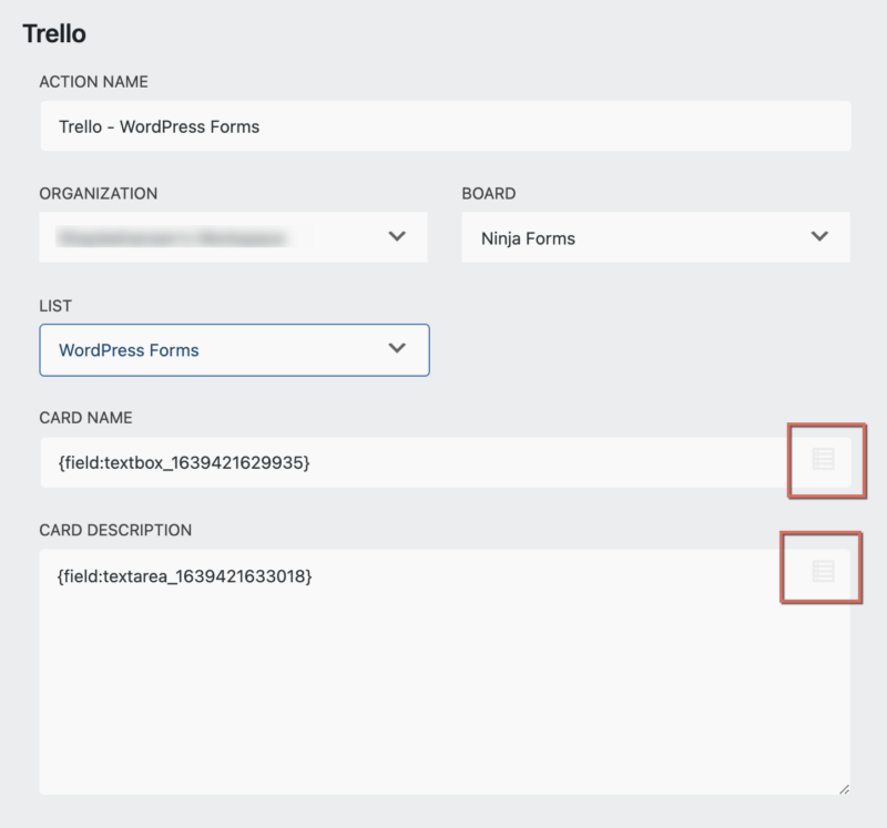 Trello Action Merge Tags