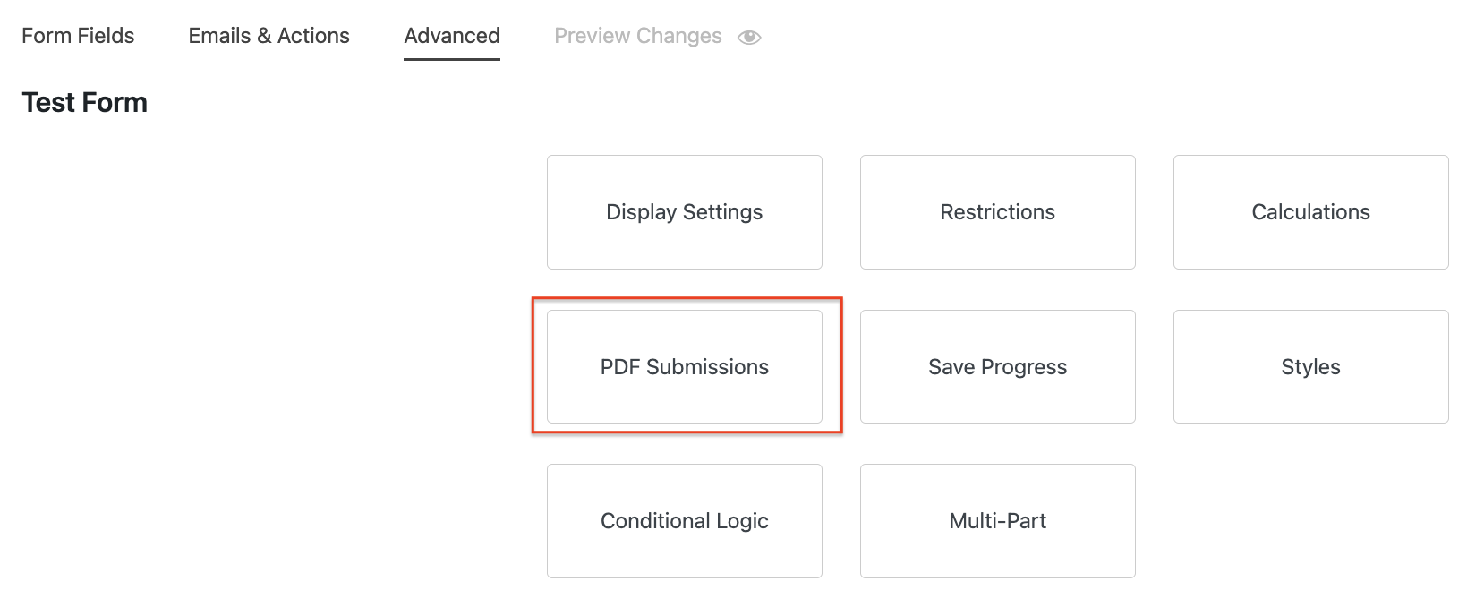 pdf form submissions
