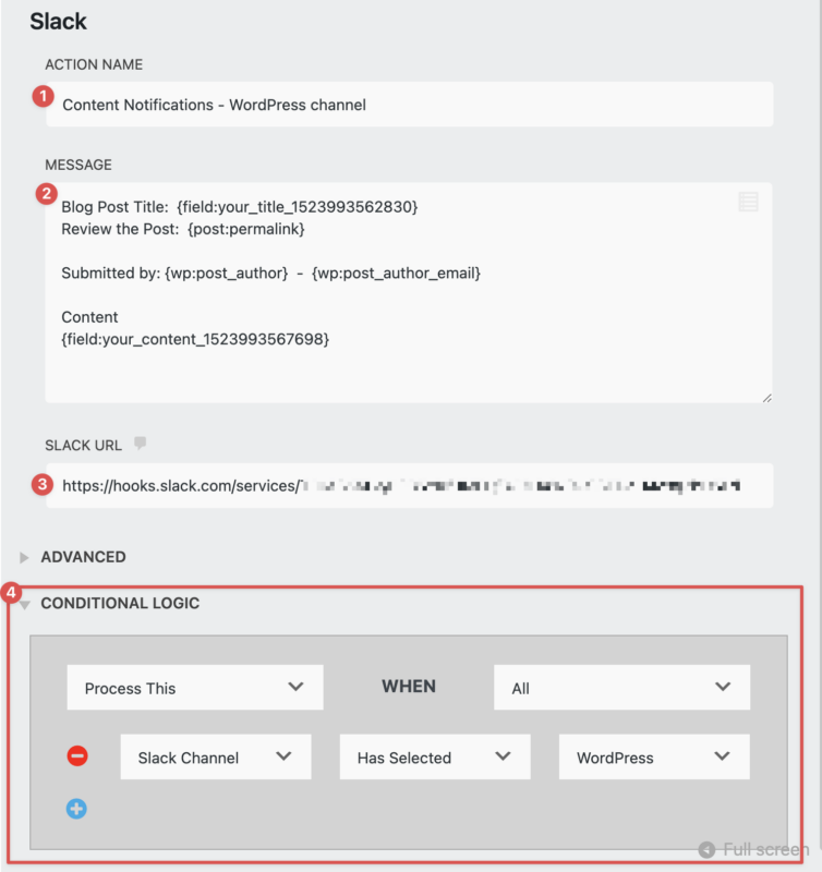 completed conditional notifications for user-published posts