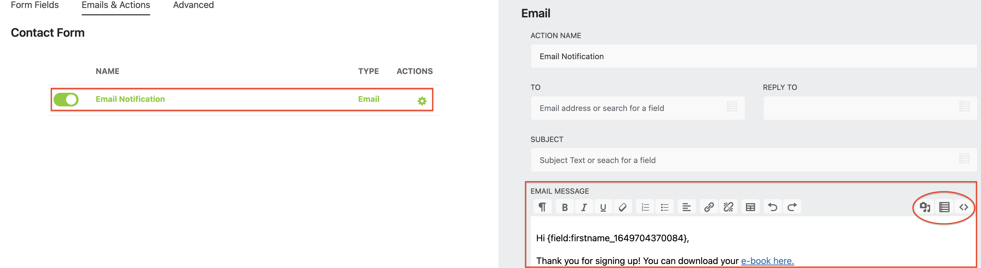 allow gated content in wordpress form page