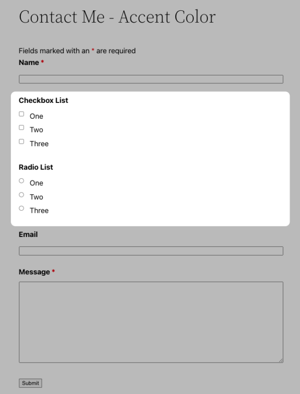 Default Styling Opinionated Styles disabled