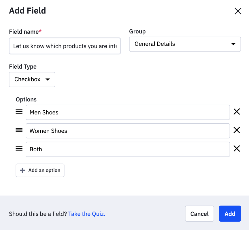 custom field in activecampaign