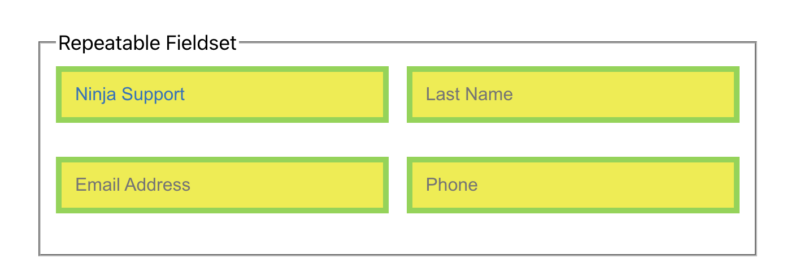 Repeatable Fieldset element