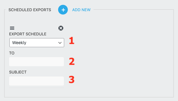 export form setting for export control