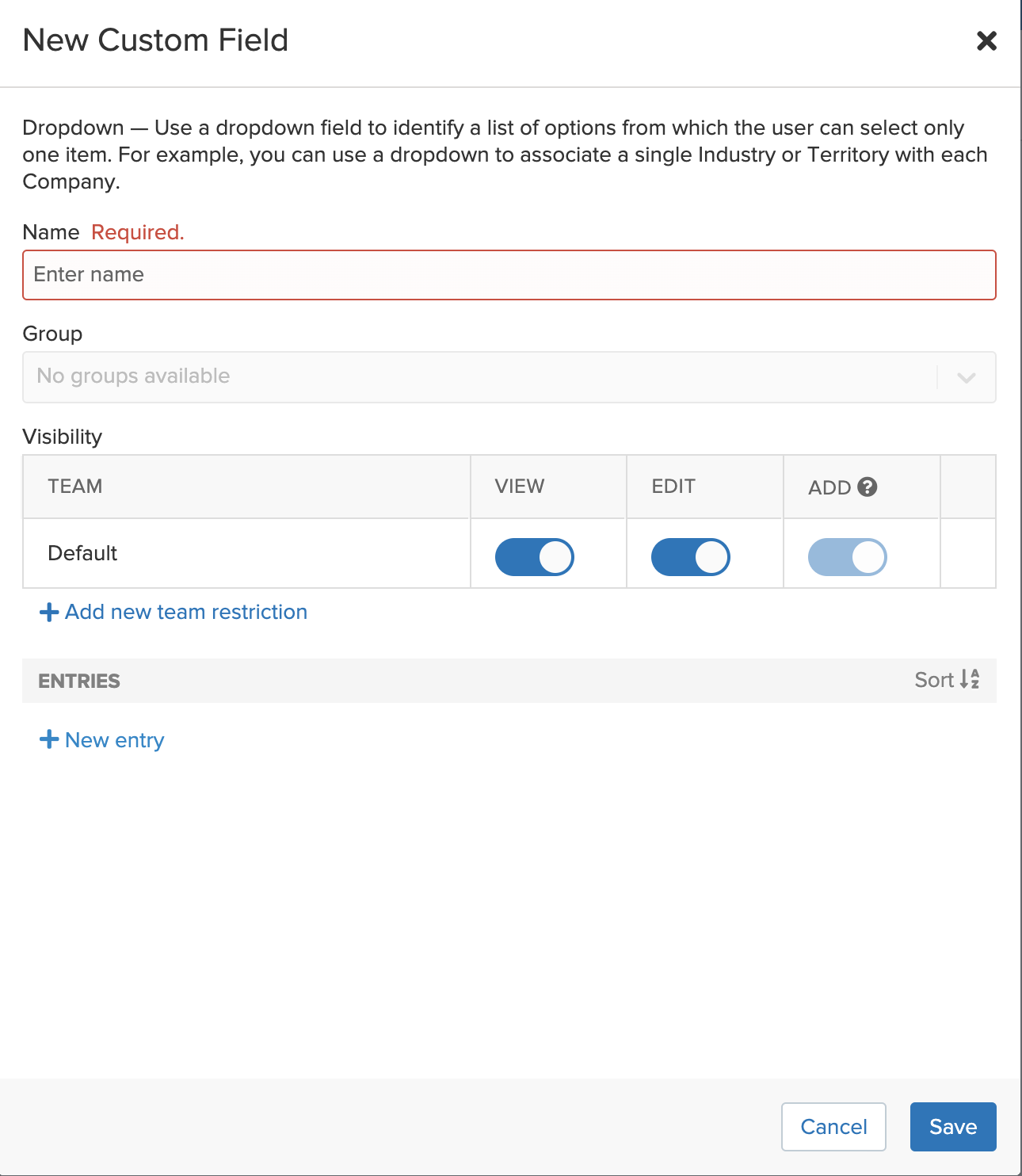 creating a custom field pipeline crm