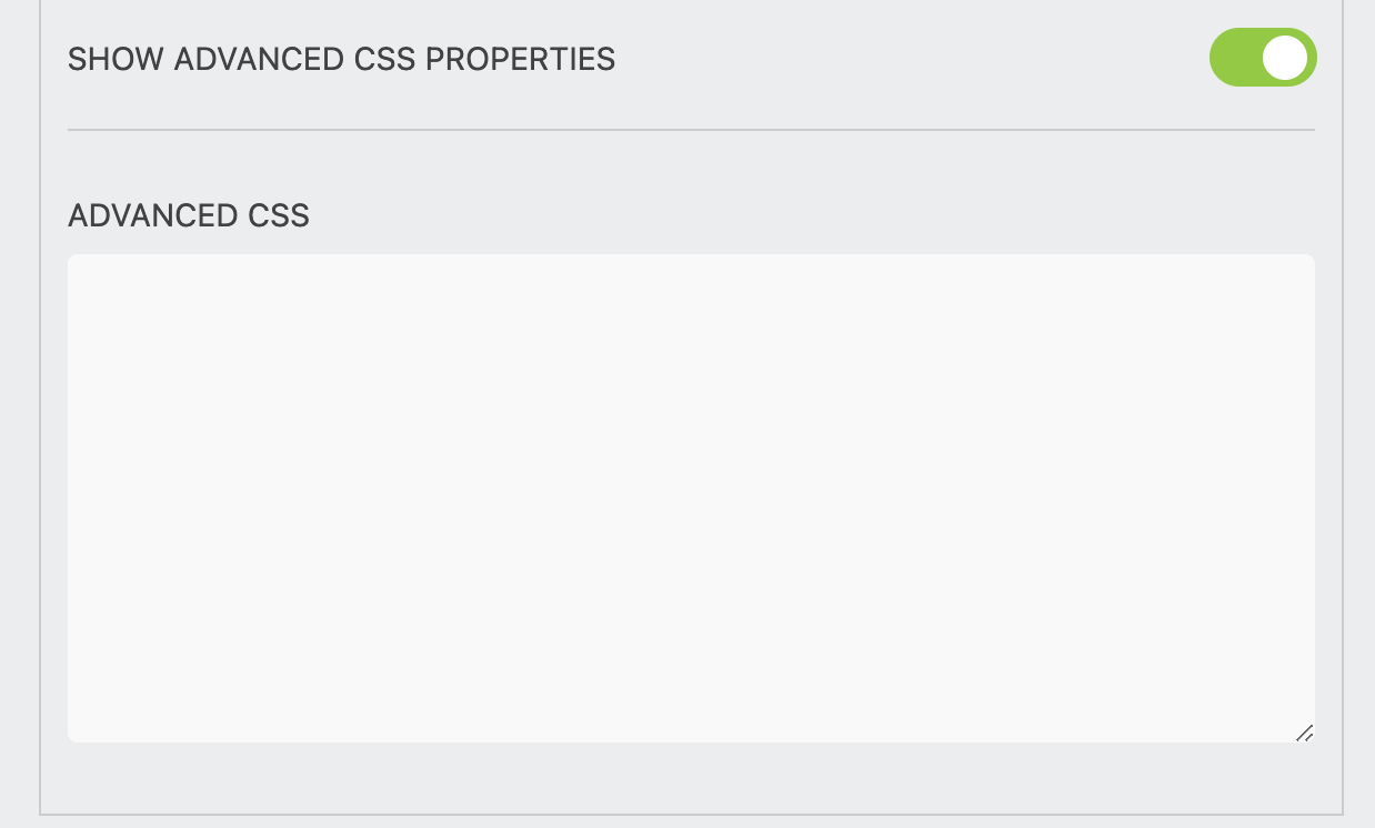 advanced styling settings in wordpress forms