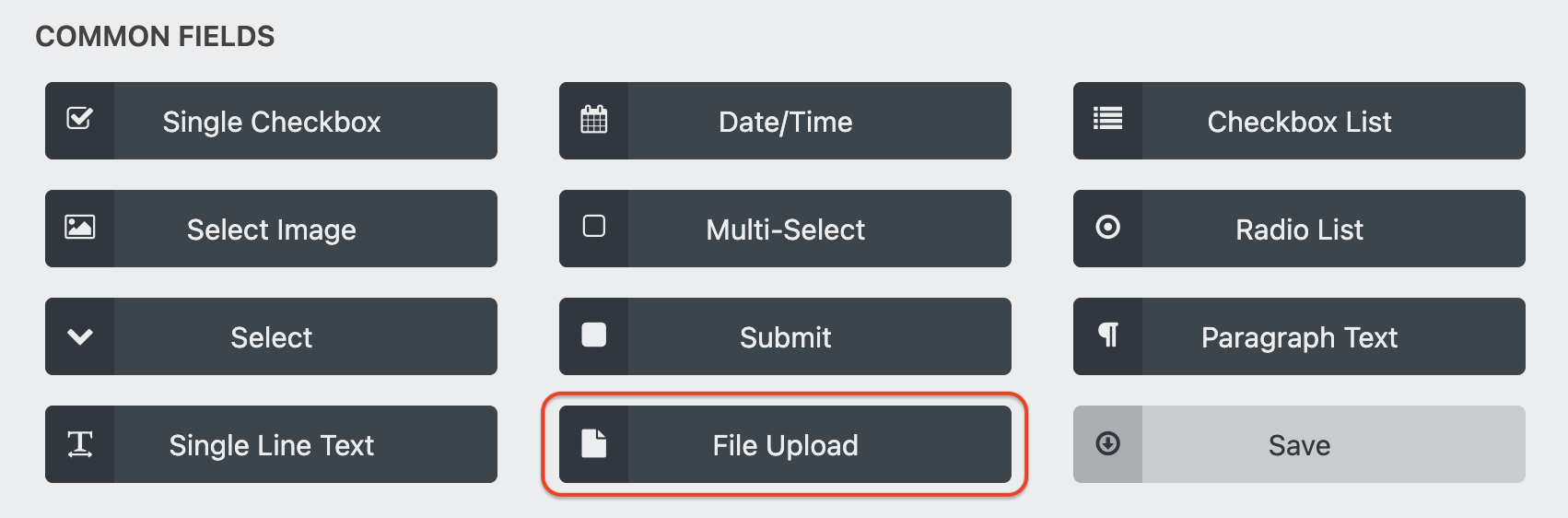 file upload field