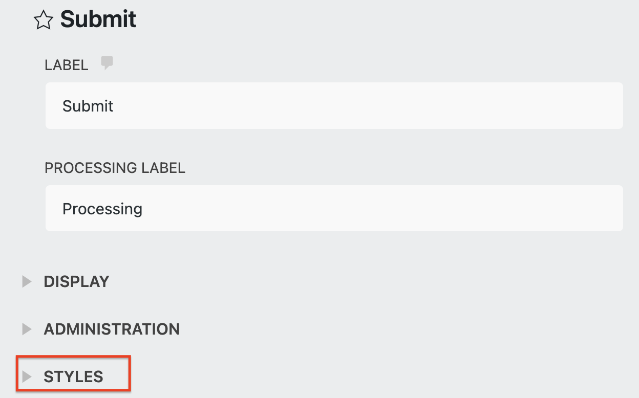 style submit button in wordpress form