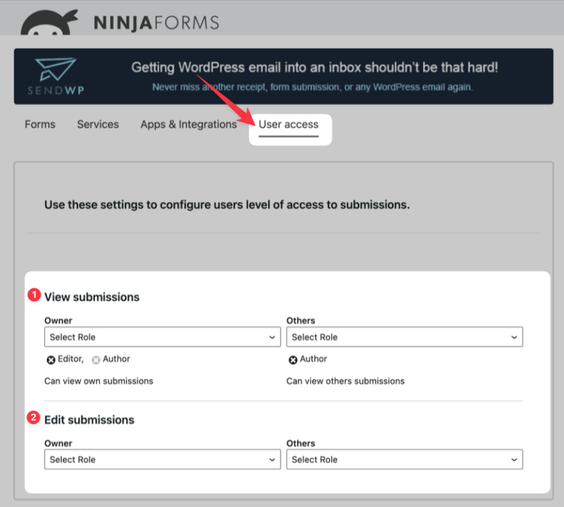 Set role permissions with User Management add-on